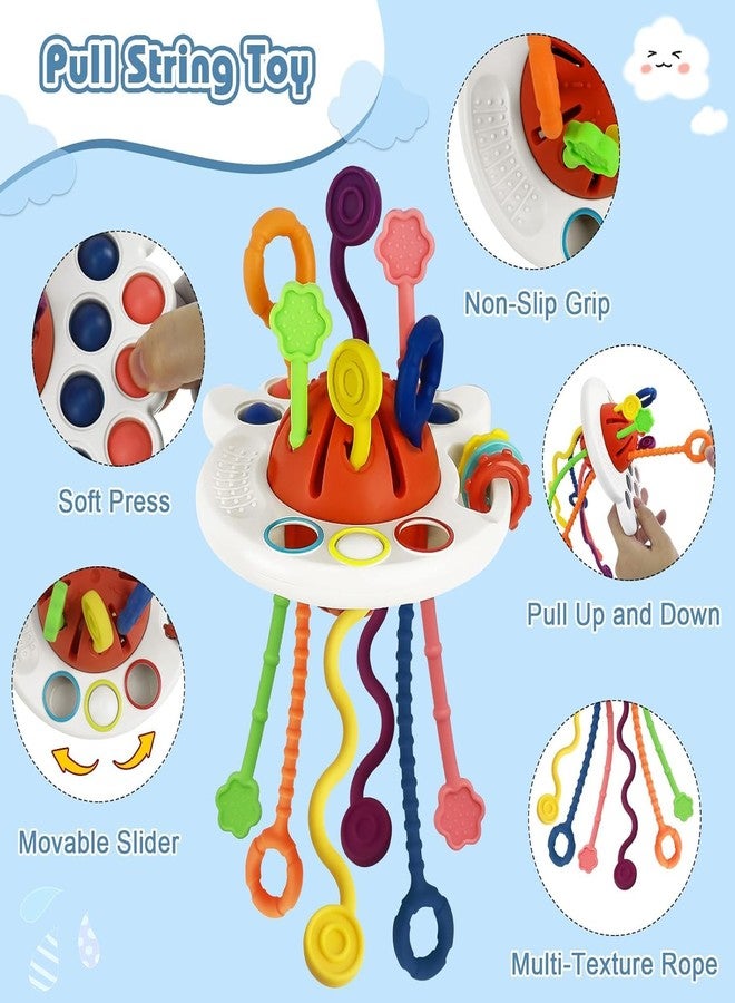 KRYLAR|Montessori Toy Pull String Toy Sensory Toy for Babies|Children's Toys from 1 Year| Teething Ring Baby|Shape of The Plane, Hangable, Educational Games for Babies from 18+ Months - Image 3